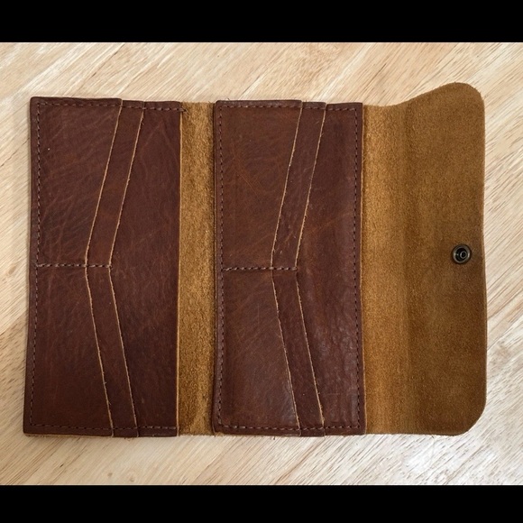 Go Forth Goods GFG Marie Full Grain Leather Wallet Zip Pocket - Picture 3 of 3